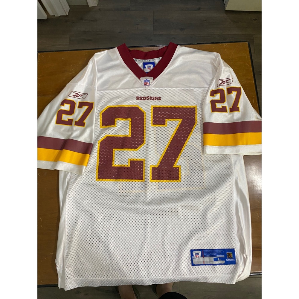 Reebok Fred Smoot Washington Redskins Jersey Mens L White Excellent NFL 27